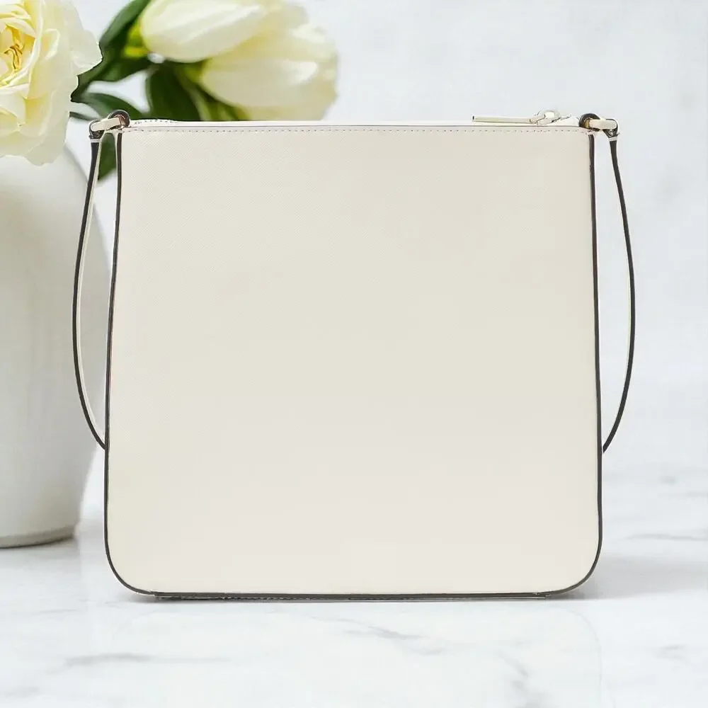Kate Spade Sadie North South Crossbody in Meringue Leather k7379